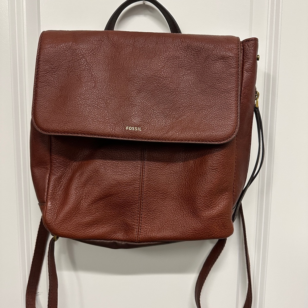 Fossil Dark Brown Leather Bag